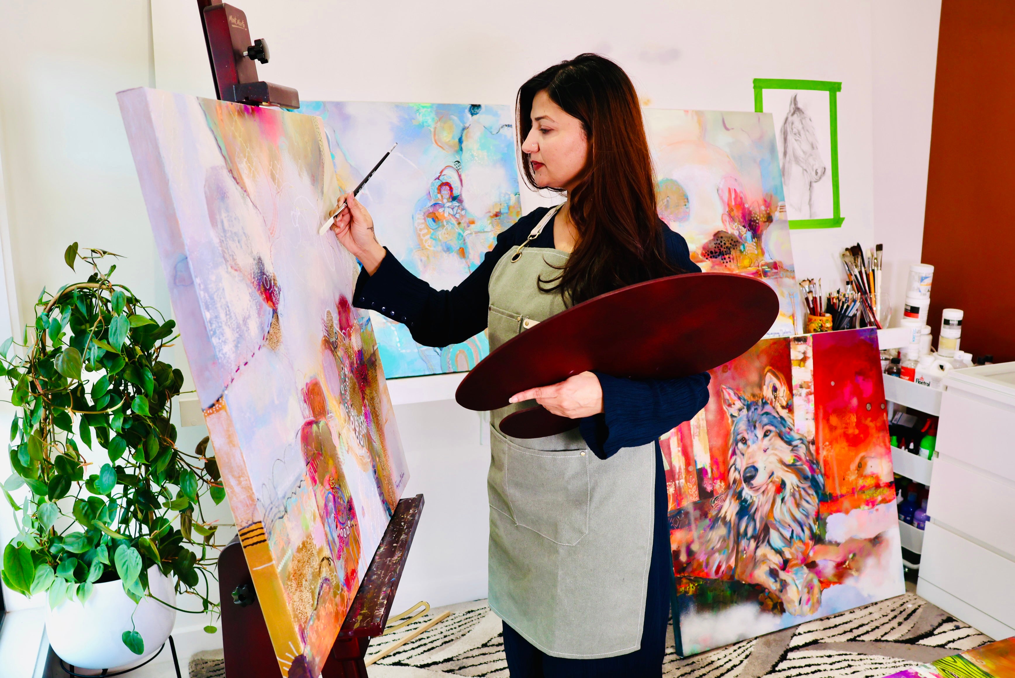 Drawing and acrylic painting foundational course