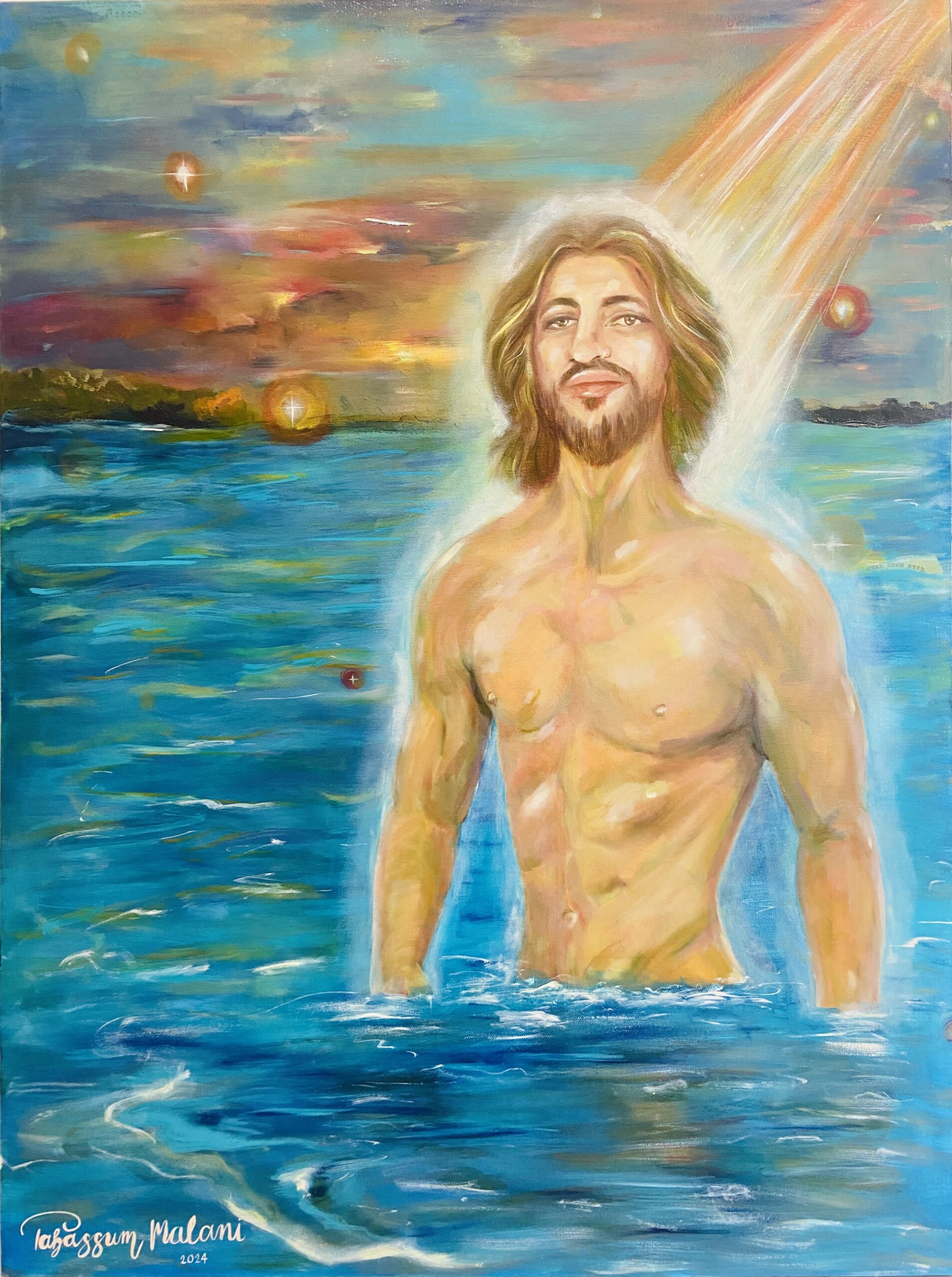 Illias, a commissioned painting by Tabassum Malani